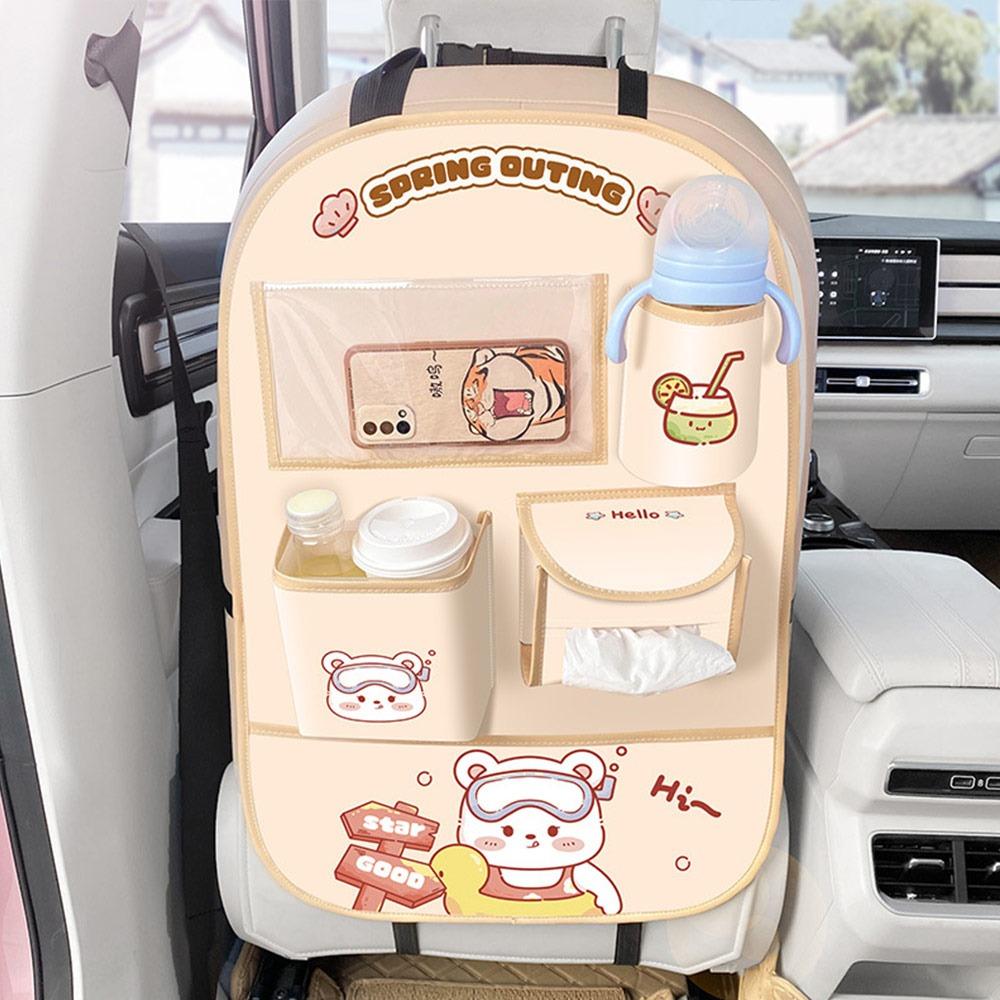 

з Кишенею з Сенсорним Екраном, Захисники Спинки Сидіння, Килимок від Ударів, Дорожні Аксесуари для Дітей Bear