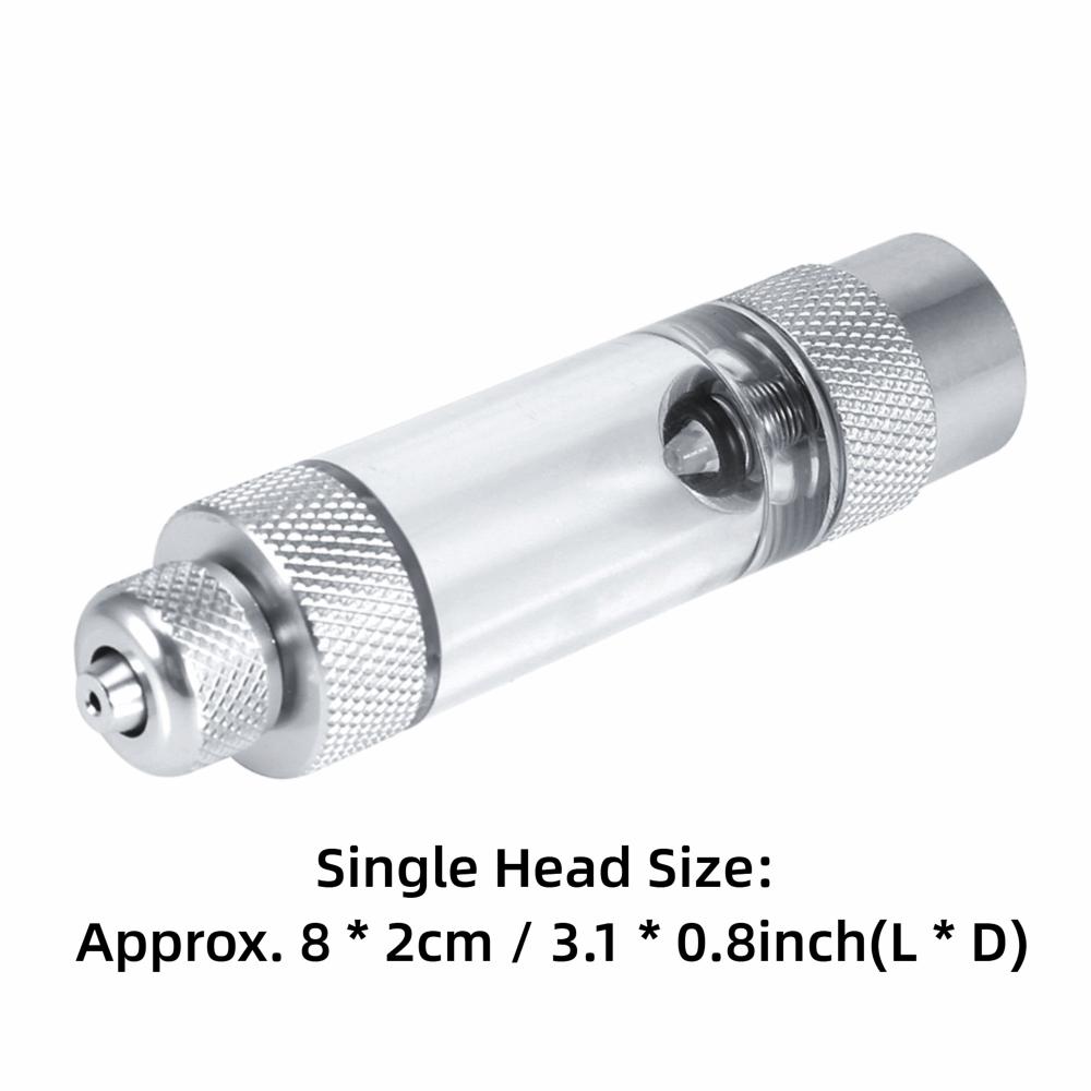 Double Head Non Return Bubble Counter Built-in Check Valve CO2 Bubble Meter Fish Tank