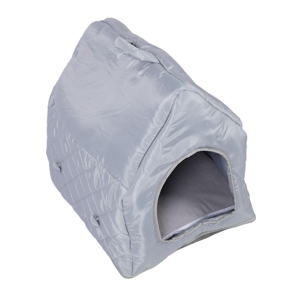 Four Ssons Pet House with Constant Temperature Hting Pad Detachable Washable Cover 35C to 55C Soft Overht Prevention Auto Power Off Cat Cave