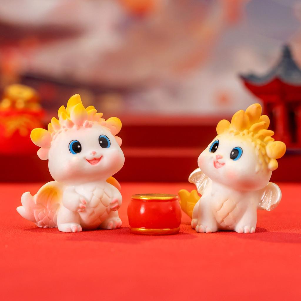 Creative Cartoon Adorable Little Dragon Blind Box Resin Craft Tabletop Accessory