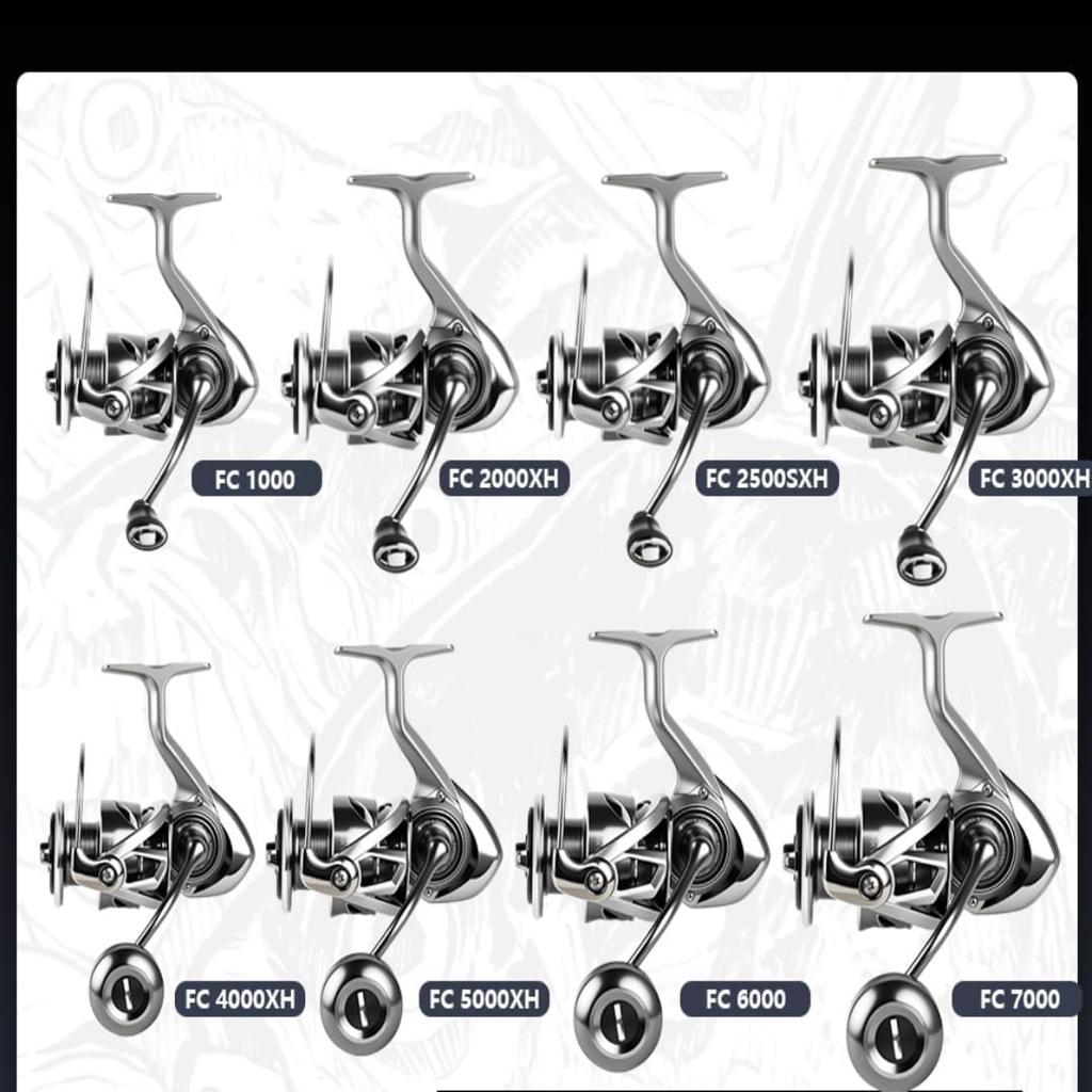 MAVLLOS FC4000 Spinning Gear 15kg Max Drag Stainless Steel Drag CNC Machined Suitable for Large Saltwater and Freshwater Use Reel, 6.31 High-Speed