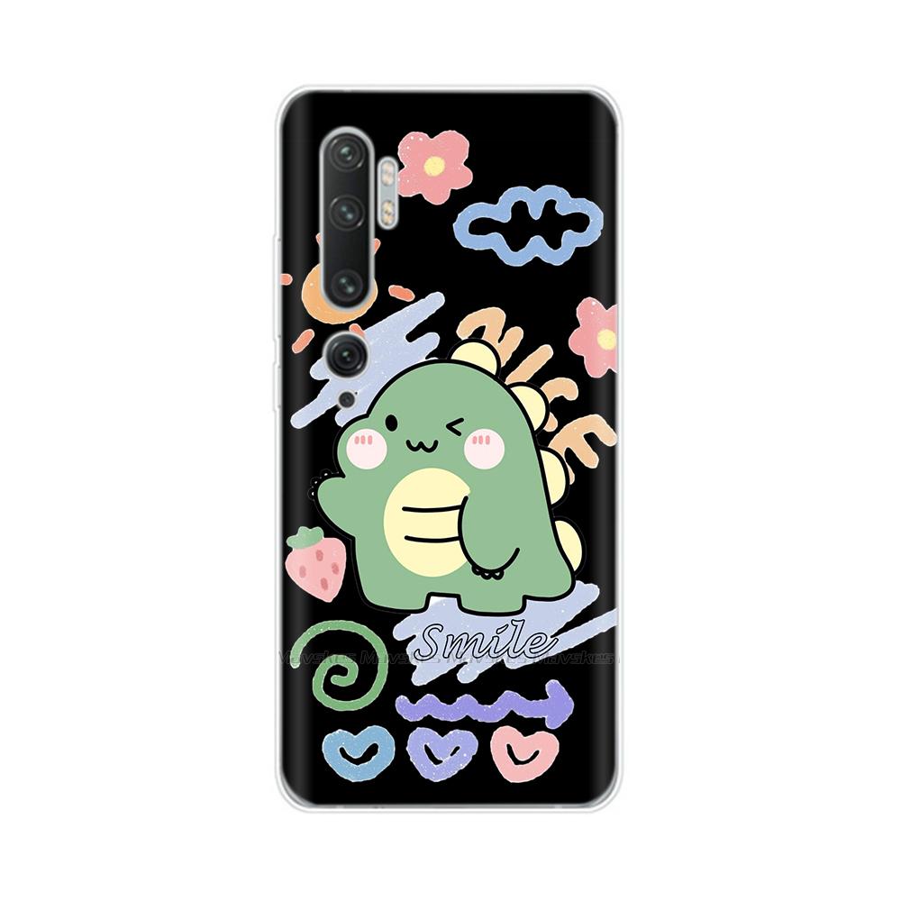 For Xiaomi Mi Note 10 Case Cute Painted Soft Silicone Back Cover For Xiaomi Mi Note10 Pro Lite 10lite Clear Phone Cases Fundas