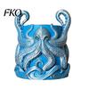 Decorative Flowerpot for Garden 3D Printed Octopus Planter with Tray, Creative Succulents Flower Pot, Weather-Resistant Crack-resistant Plant