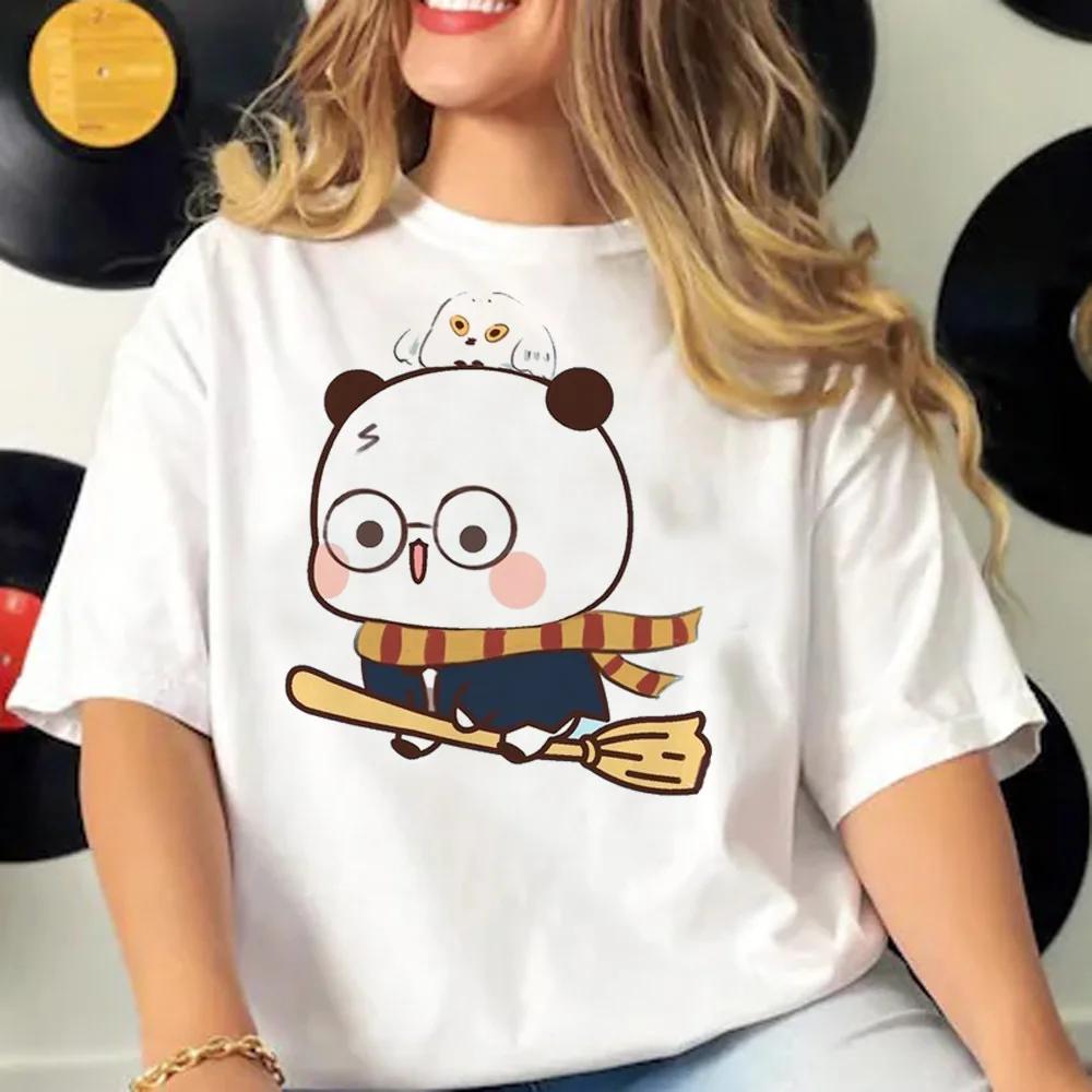 Bubu and Dudu Cartoon Tee Women Manga Top Female Funny Clothes Short Sleeves T Shirt Harajuku Graphic Top Casual Tee