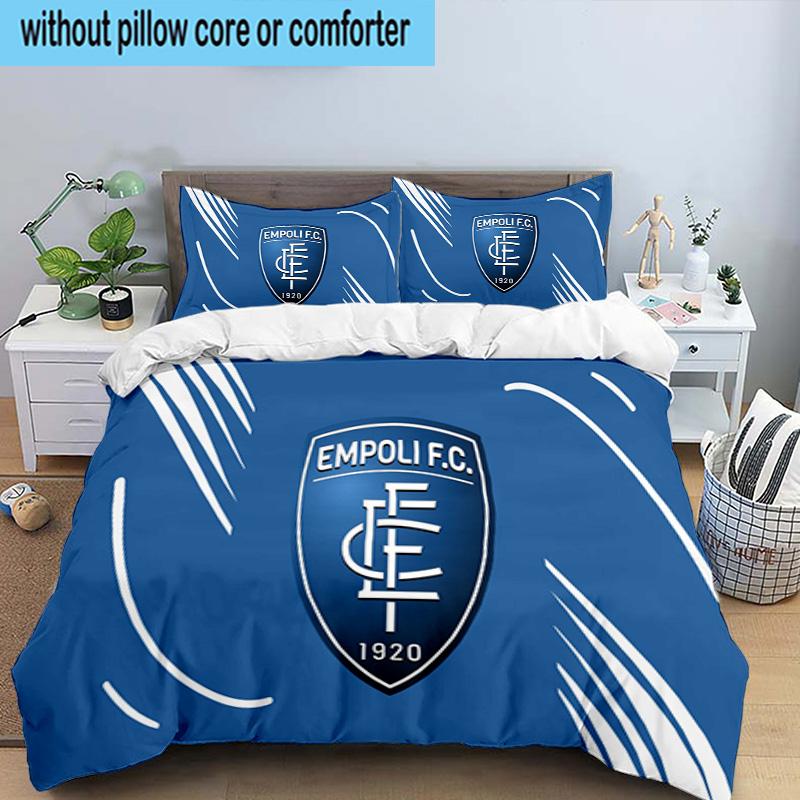 Empoli Crest Design 3PCS Bedding set,Ideal for1pc Duvet Cover And 2pcs Pillowcases Perfect for Christmas gift,Ideal for Bedroom, Dormitory