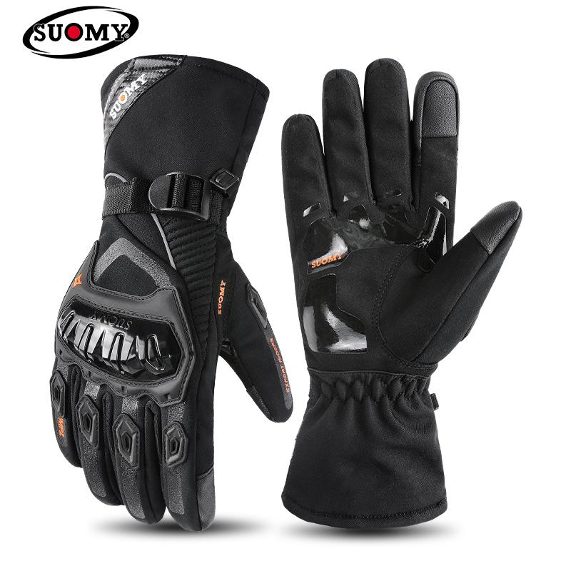 SUOMY Winter Waterproof Guantes Moto Motorcycle Gloves Men Women Autumn Motocross Biker Glove Touch Screen Cycling Luvas M-XXL