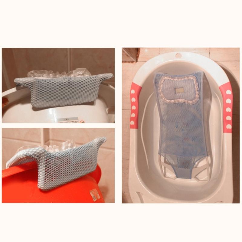 Comfortabele Douchebadkuip Ondersteuning Baby Veiligheid Badmat Baby Bad Ondersteuning Net voor Peuters Pasgeborenen 0-6 Maanden