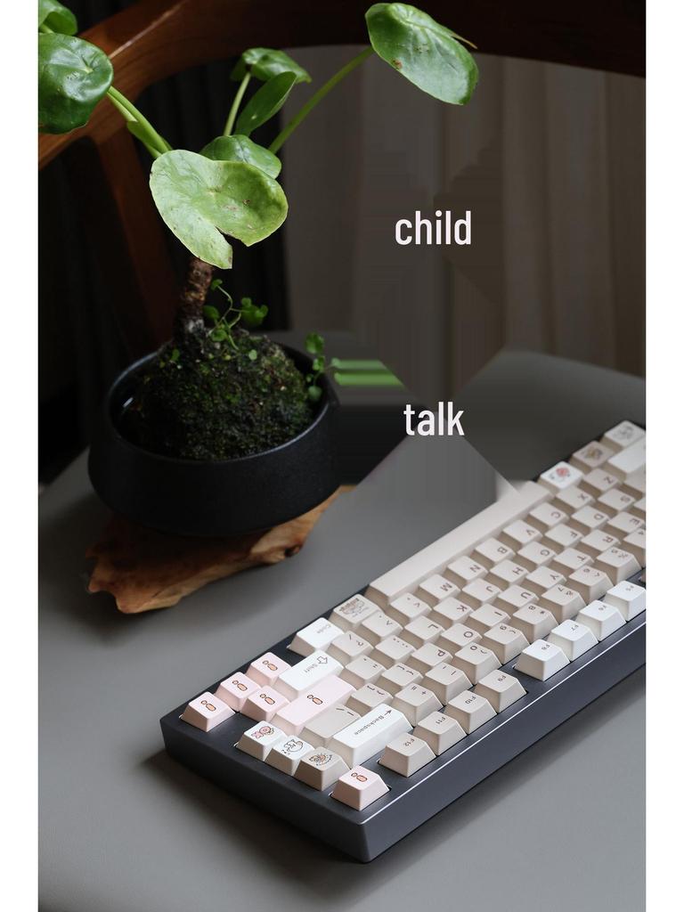 JJKDK Retro Fairy Tale PBT Dye-Sublimation Mechanical Keycaps for 68, 75, 87, 98, and 104 Layouts