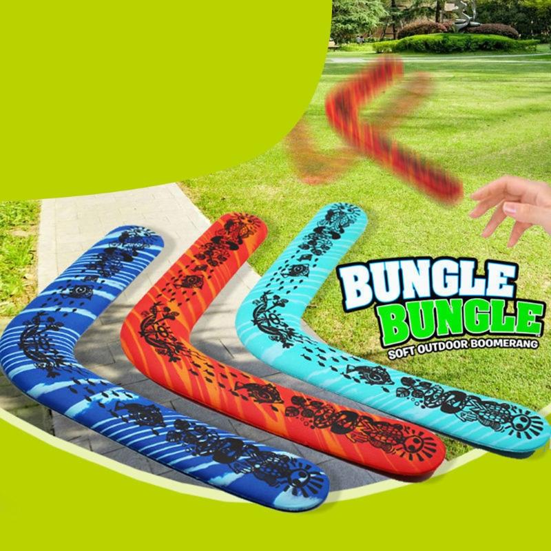 Safety Boomerangs Beach Sport Toy Parent-Children Interactive for Play Set Throwback V-Shape Flying Disk for Family Pets 6