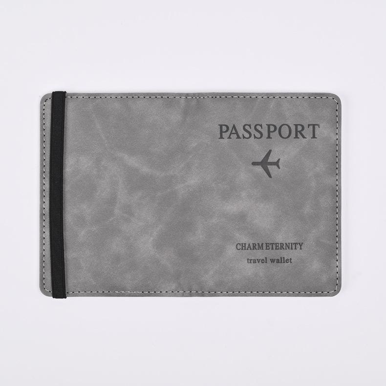 Retro Leather Passport Holder & Travel Organizer: Stylish Document, Boarding Pass, and Card Storage Case