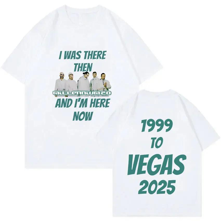 Rock Brand Backstreet Boys I Was There Then Millennium Tour 2025 Tshirt Unisex Women Fashion Vintage T Shirts Unisex Casual Tshirt