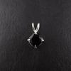 Black Onyx Gemstone 925 Sterling Silver Jewelry Handcrafted Gift Pendant 0.93'' PP-62-17