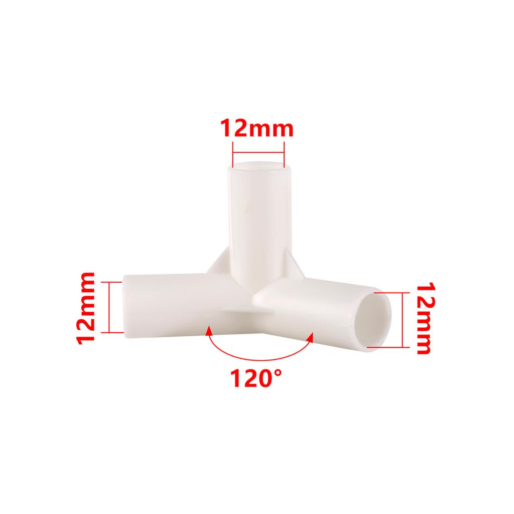 PVC-Verbinder Außendurchmesser 12mm Gerades Knie T-Stück 4-Wege-Verbindung 60/90/120/135 Grad T-Stück Gartenrohradapter DIY Zeltzubehör