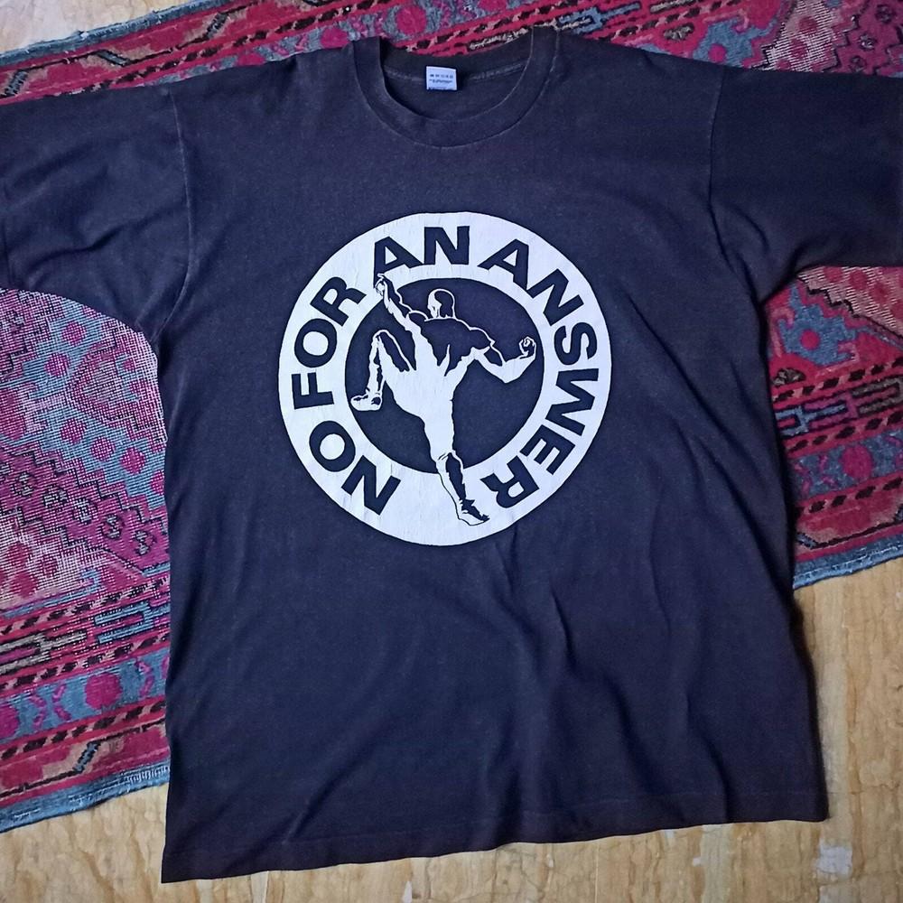 

No For An Answer vintage 80#039;s black tshirt Unisex T-Shirt M