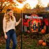 Double-Sided Halloween Garden Flag for Outdoor Porch Yard Decoration