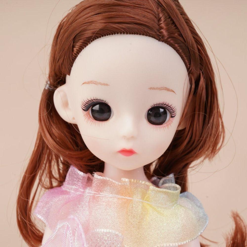 Attractive Eyes Princess Dress Up BJD Dolls Princess Makeup Ball Joint Doll  Children