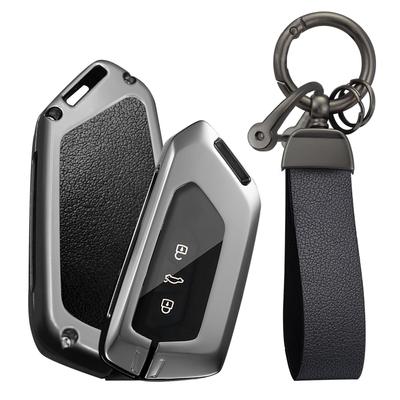 Volkswagen Dedicated Key Case, Smart Key Cover, Key Holder, Genuine Leather, Zinc Alloy,