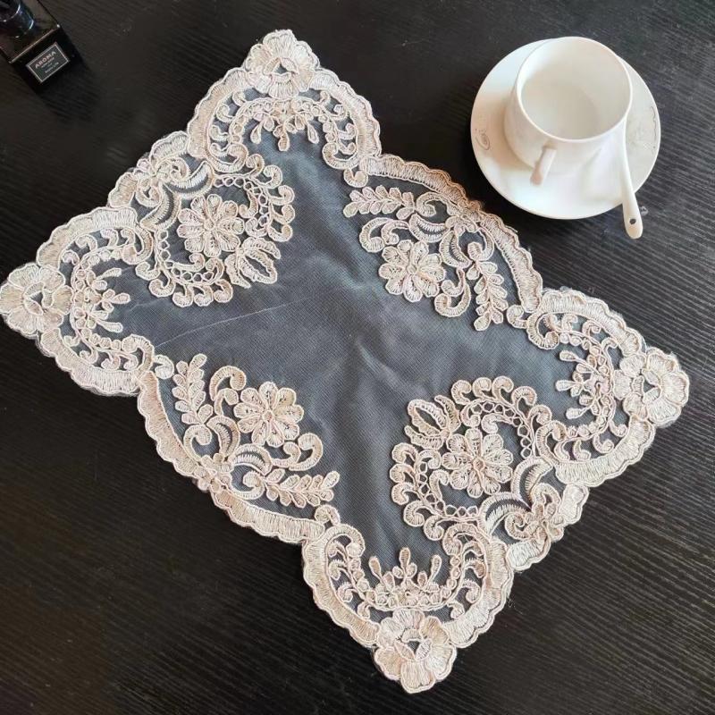 

Европейский простой прямоугольный вышитый коврик для стола, подставка для ноутбука, книжного шкафа, чехол для гостиной, кабинета, спальни, декор 29x43cm