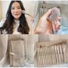 14-Piece Personal Makeup Brush Set Silver-Grey With Leather Pu Case Soft Smooth