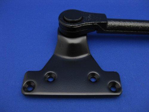 Nippon Door Check Manufacturing New Star Parallel Type Door Closer with Stop, Black PS-7002 (1 piece)