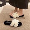 [Youshilai] Mao Mao Pantoffels Dames Herfst 2025 Nieuw Old Money Stijl Casual Platte Zool One-Word Buitenpantoffels