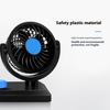 Car Fan 12V Dual Head 360 Degree Rotatable Electric Fan Dashboard Cooling Air Circulation Fan for Sedan SUV RV Low Noise 2 Speed Auto Fan