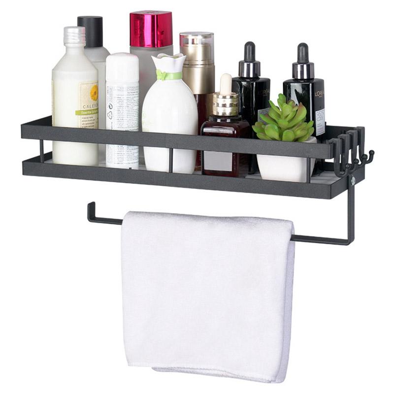 

008YC1008 Iron Bath Shampoo Holder Rack No Drilling Hanging Organizer for Bathroom Storage A