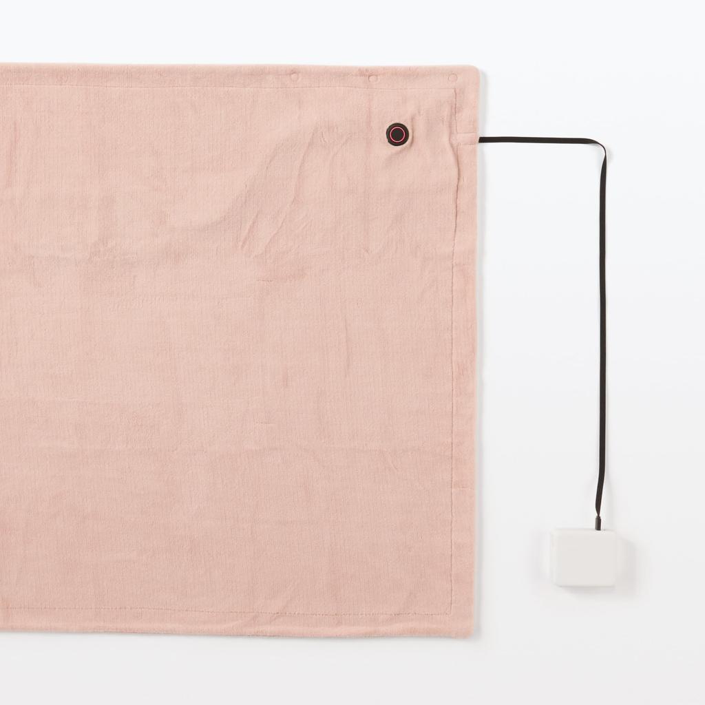 MUJI Washable USB Smoky 110cm Wide x 80cm Blanket, Pink, Deep, MJ-UBL11SPK/84390883