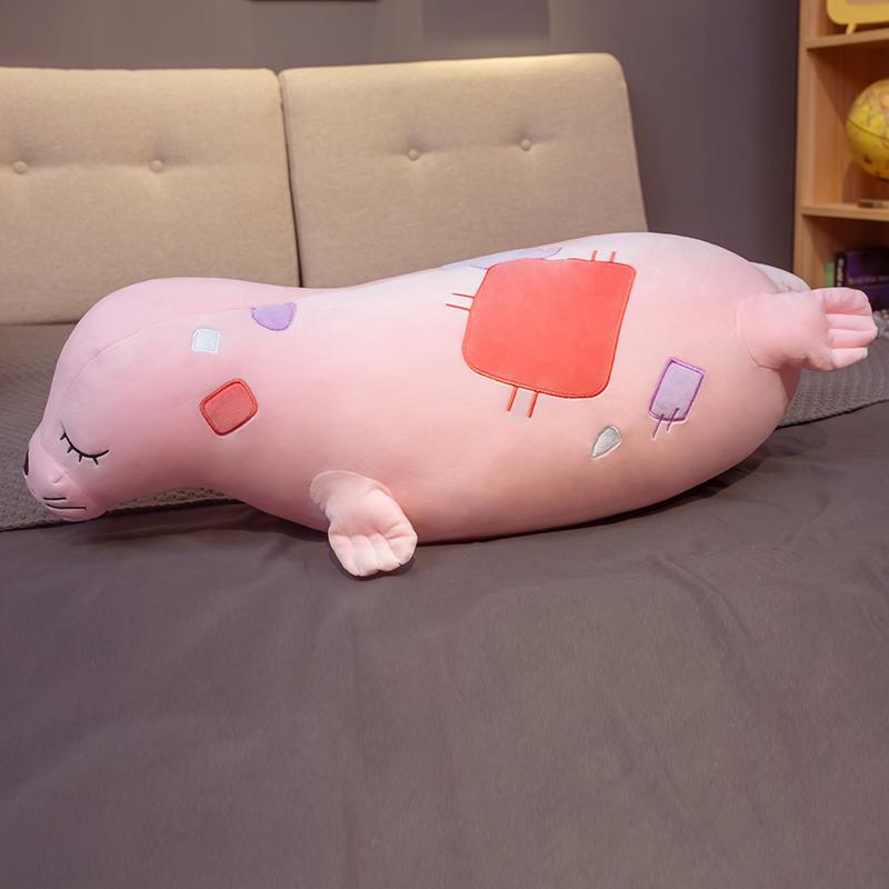 

Горячая Милая Обнимашка Мягкая Мировая Животная Кукла Морской Лев Тюлень Плюшевая Игрушка Детская Подушка Для Сна Детские Мягкие Игрушки Подарок 80cm