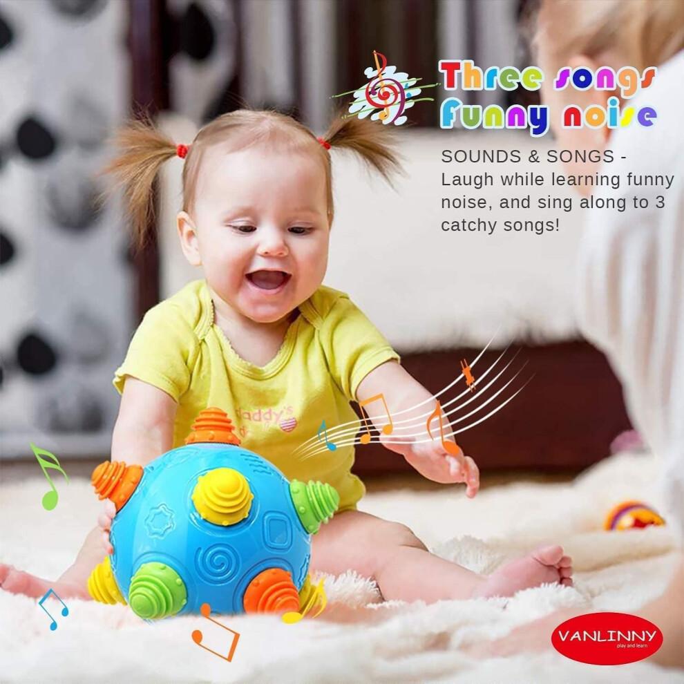 Giocattolo Palla Musicale Scuoti e Rimbalza per Bambini 3 - 6 Anni - Danzante, Irregolare, Suoni Interattivi, Apprendimento Sensoriale Regalo per Bambini Piccoli