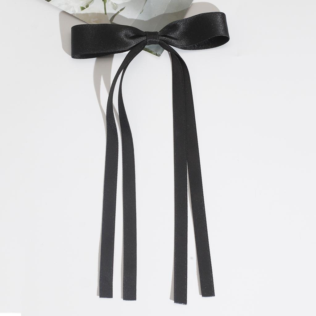 Lystrfac Fashion Fabric Ribbon Hair Bow Hairpin for Women Girls Hair Clips Back Head Top Clip Female Hair Accessories