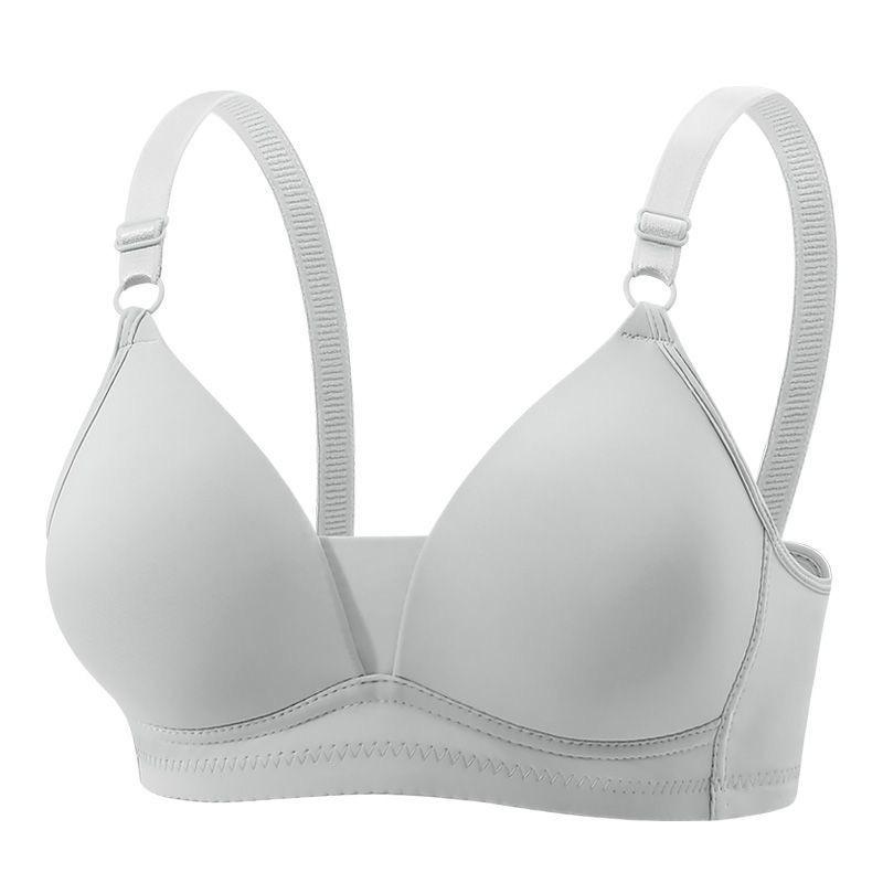 Japanese Style Seamless Deep V Triangle Bra for Women - Wire-Free with Small Bust Support