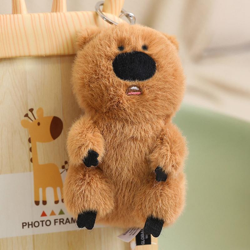 Cute Buckle Dolls  Kapibala Dolls Plush Toys Sleeping Rag Dolls  Girls Birthday Gifts