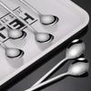 8/12-teiliger Eislöffel, Edelstahl, Eisteelöffel zum Mischen, Cocktail-Umrühren, Tee, Kaffee, Milchshake, Kaltgetränk