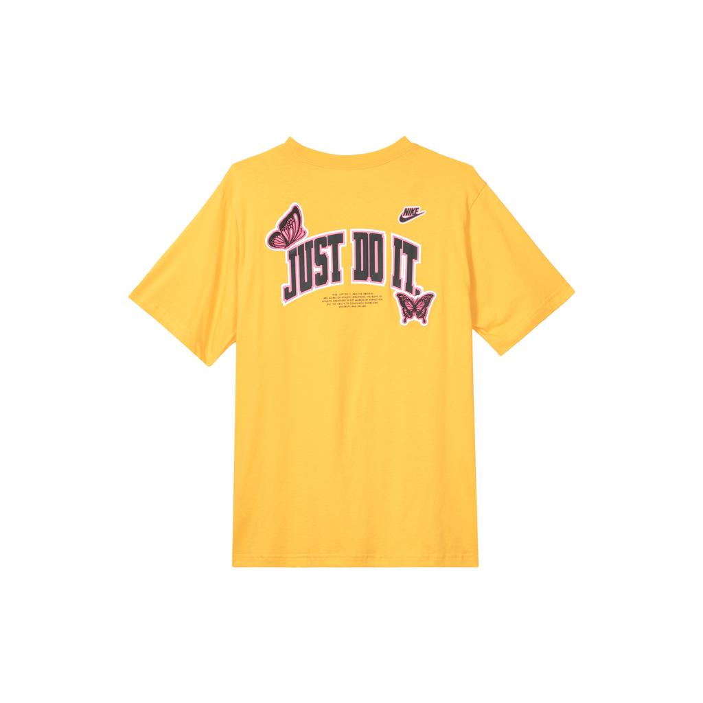 New Nike Set In Sleeve T Shirt Women's Yellow FD2548-739