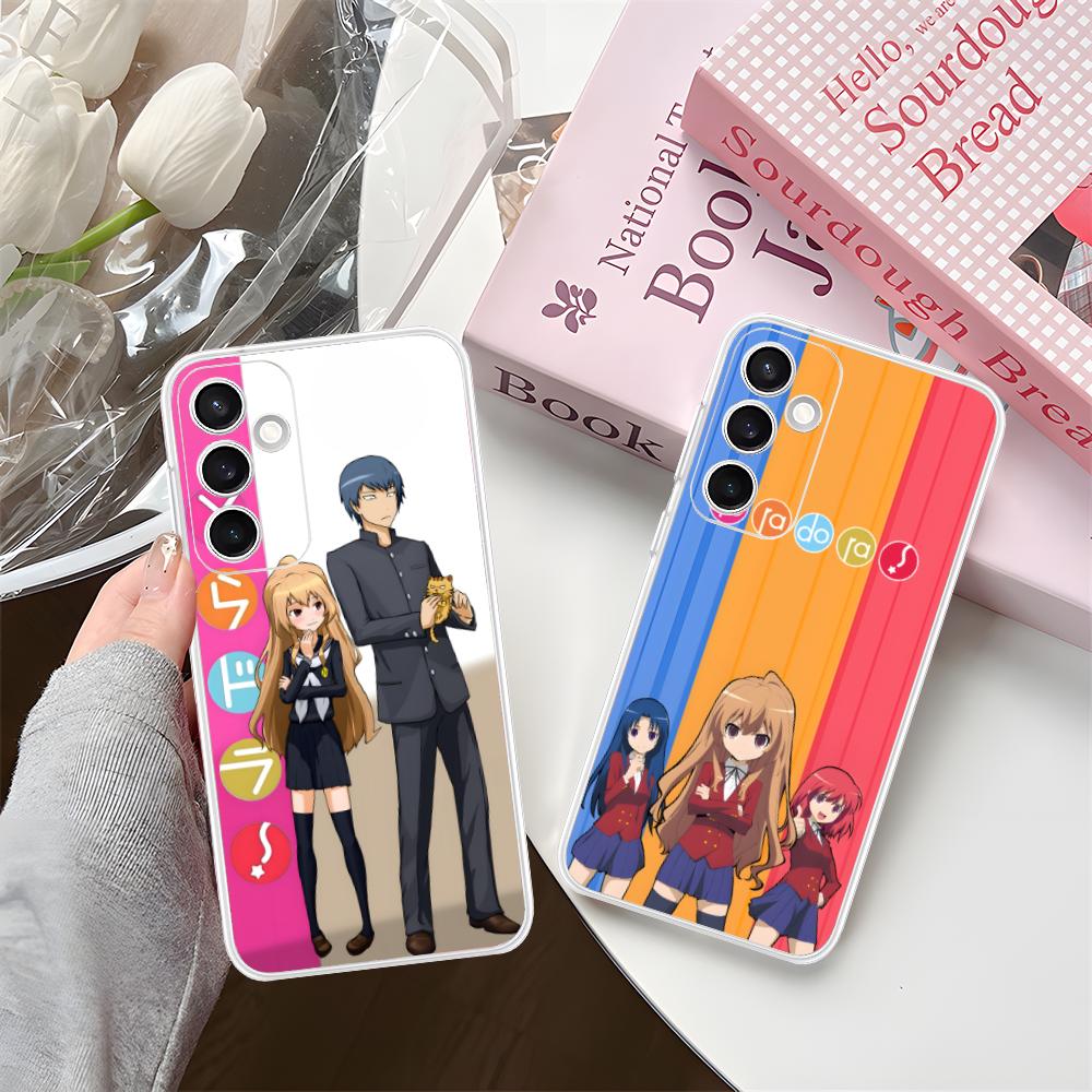 Anime Toradora Mobile Cell Phone Case for Samsung Galaxy S25 S24 S23 S22 S21Plus FE Ultra Clear Colorful Cover Cover Pretty