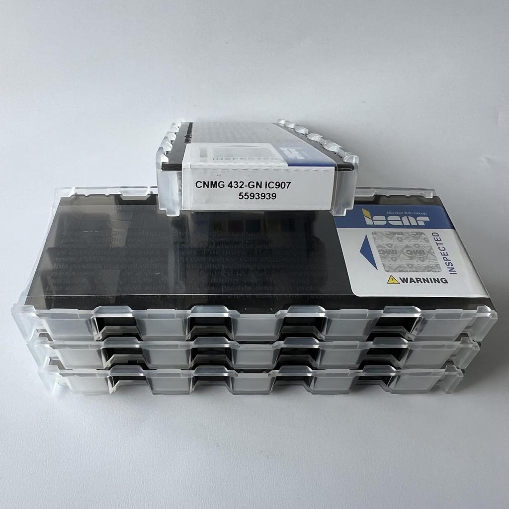 ISCAR / CNMG120408-GN IC907 / Industrial indexable carbide inserts 10 Pcs