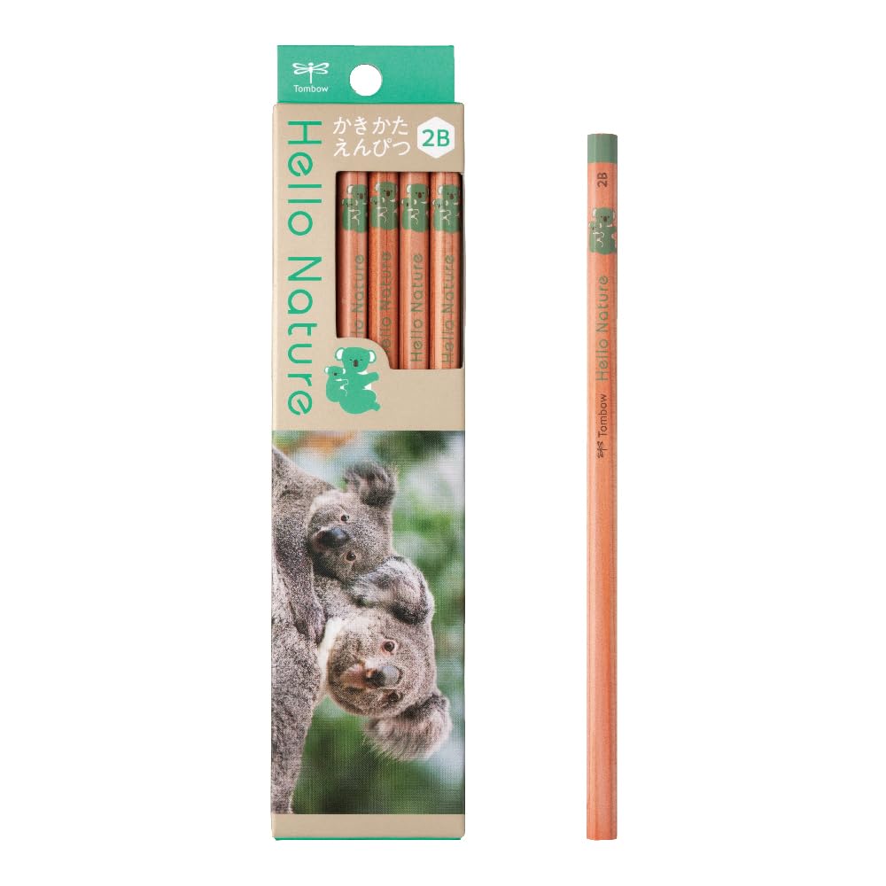 Tombow Pencil Writing Pencil 2B Hello Nature Koala 1 Dozen (Koala Pattern) KB-KHNKA2-2B