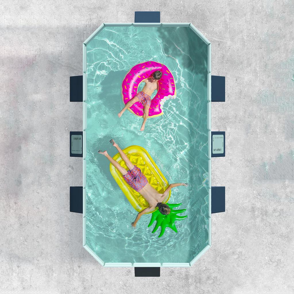 Foldable Swimming Pool Folding Oversize Bath Pool Inflation Free for Home Outdoor