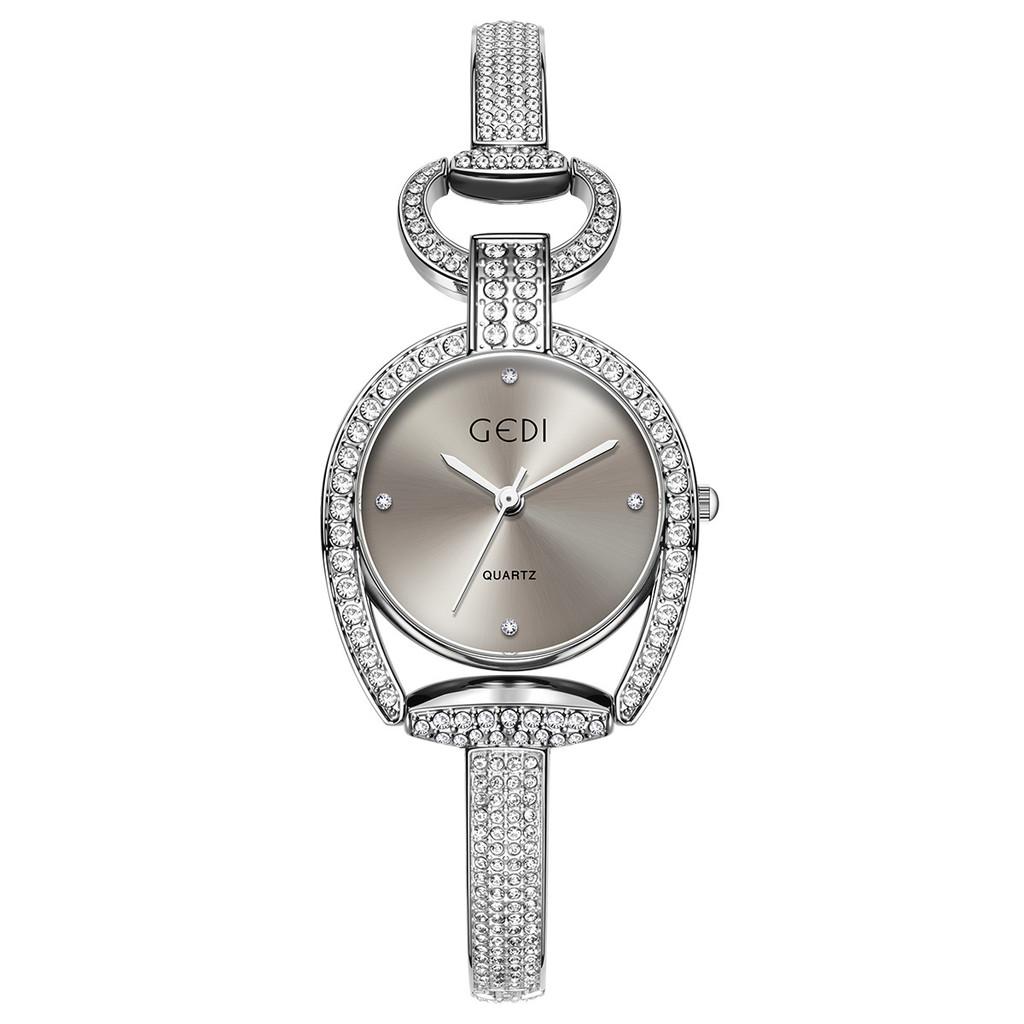 

Gedi Light Luxury Starry Sky Womens Watch With Decorative Handchain For Casual Wear серый