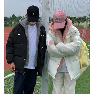Winter New Down Cotton-padded Jacket Women's Padded Short Bread and Winter Jacket Fake Two Cotton-padded Jackets.