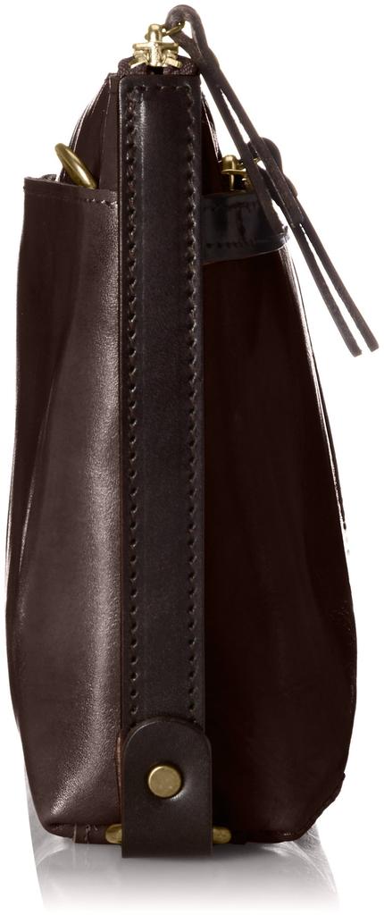[Tseha] 2-Way Shoulder Bag with Handle, Second Bag, Made In Japan with Premium Himeji Leather, Dark Brown