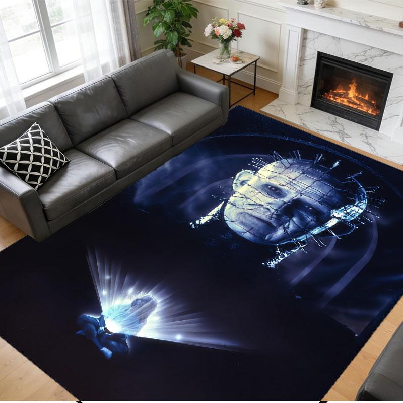 Crystal Velvet Rug Soft Non Slip Indoor Floor Mat Home DecorHellraiser Pinhead