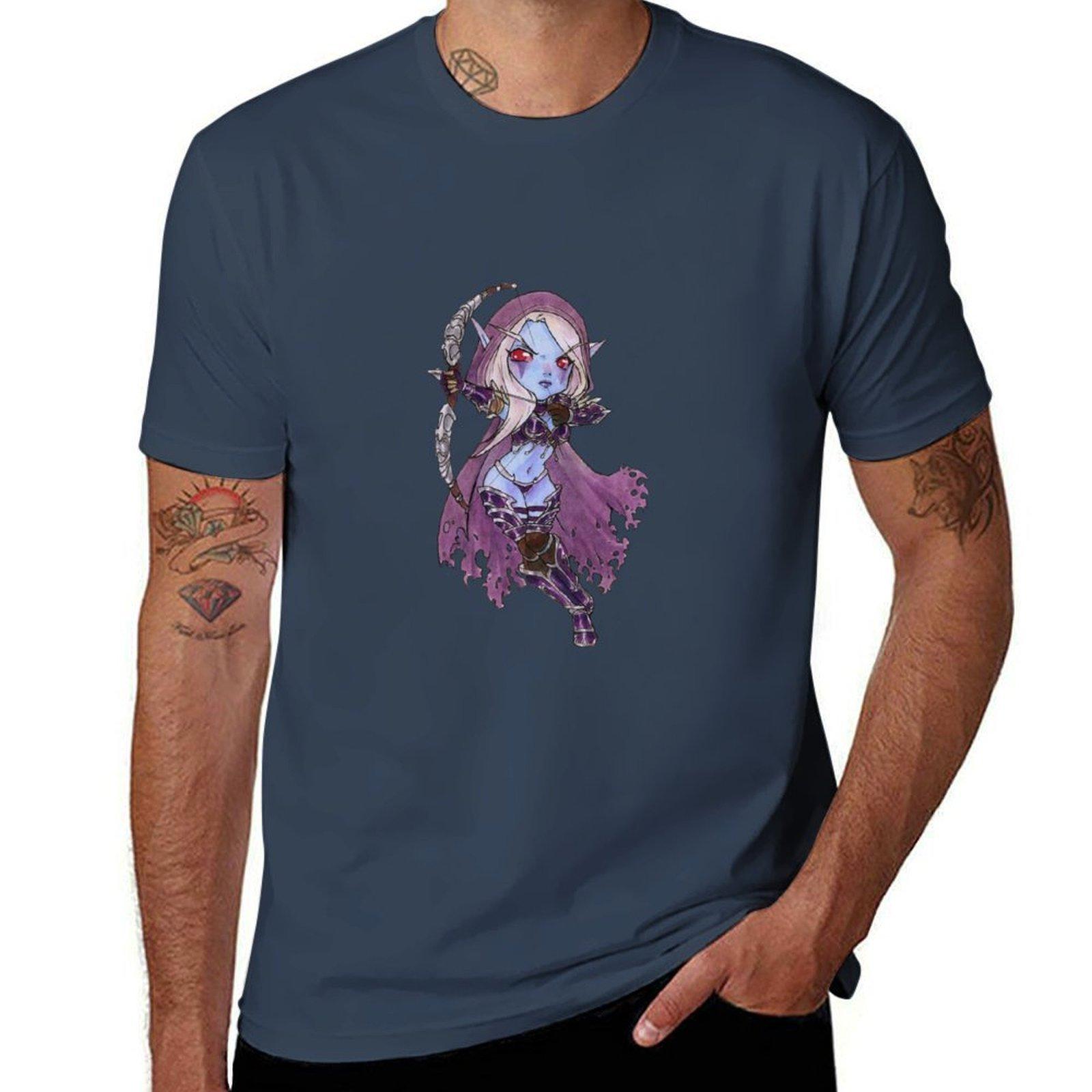 Sylvanas Tshirt Relaxed Casual Short Sleeve Tee S