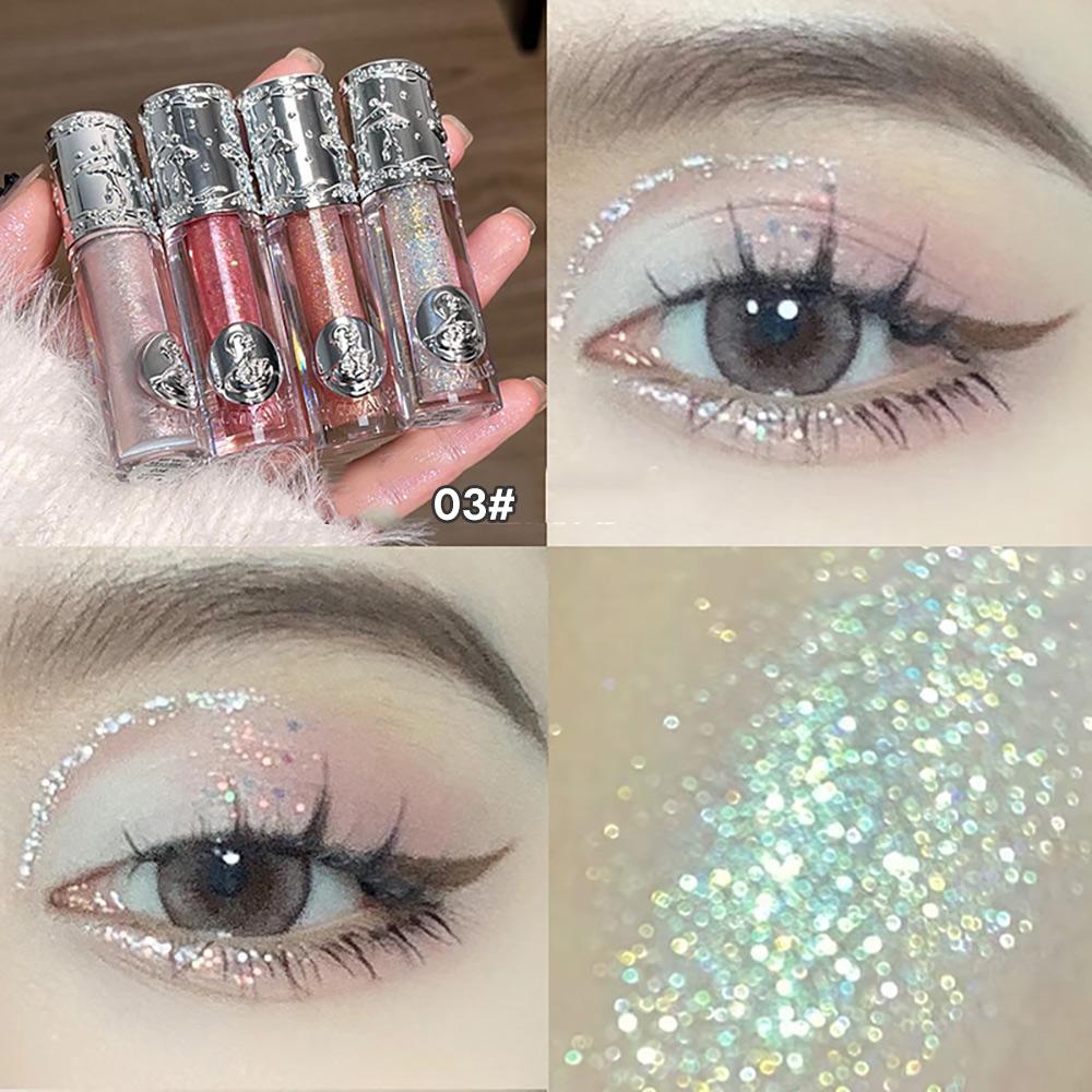 High Pigmented Sparkle Liquid Eyeshadow Rich Color Shimmer Eyeshadow Pencil Versatile Use For Cheek