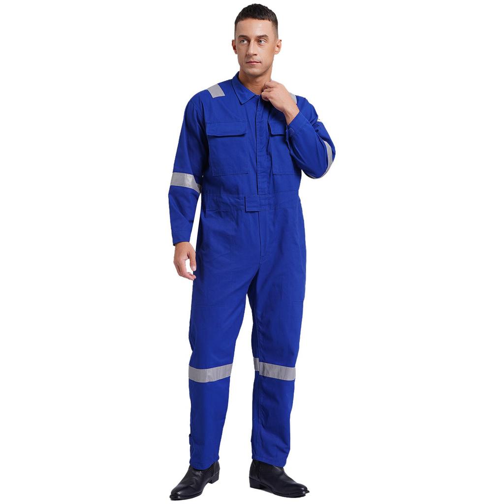 Heren Unisex Katoenen Werk Overalls Eendelig Jumpsuit Stofdicht Werkplaats Uniformen Tuinbroeken Multi-pocket Overalls Werkkleding