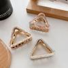 Multicolor Acetic Acid Hair Claw Small Size Geometry Shark Clip Triangle Hair Crab Clip  Party