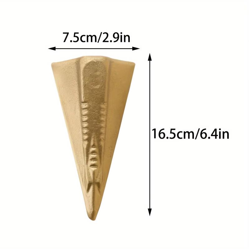 3.5lb Options Durable 4-Way Manual Wood Splitting Wedge Versatile Steel Tool Outdoor Use Winter Firewood Fireplace Accessories