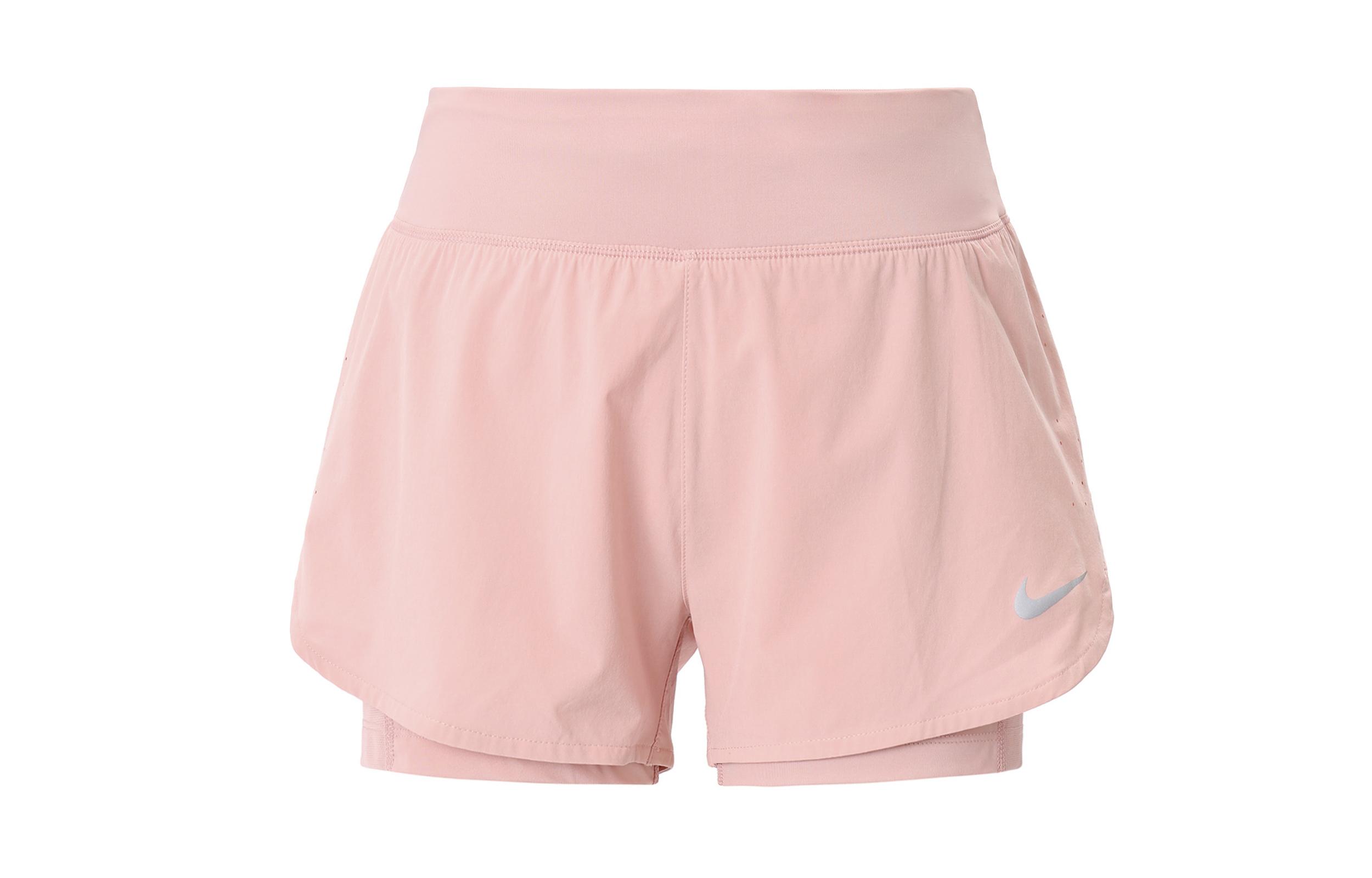 Nike Eclipse 2-in-1 Running Training Sports Woven Shorts Pink CZ9571-630 XS