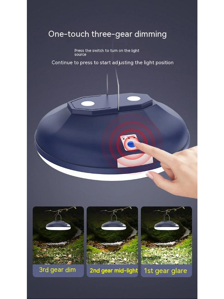 Camping Lanterns Portable LED Hang Tent Light Rechargeable Outdoor Fishing Emergency Lighting UFO Night Lamps